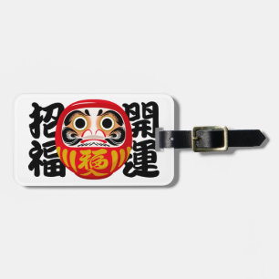 Daruma for Good Luck & Happiness Luggage Tag