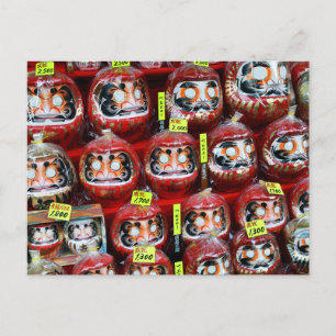 Daruma Good Luck Dolls of Japan Postcard