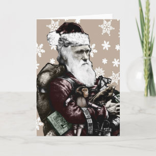 Darwin Atheist Christmas Card (Colour)
