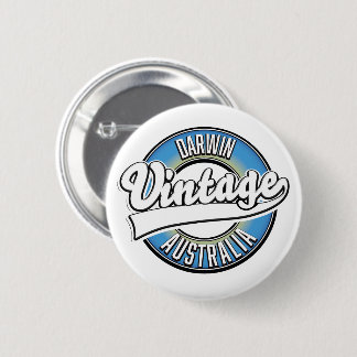 Darwin australia Vintage logo 2 Inch Round Button