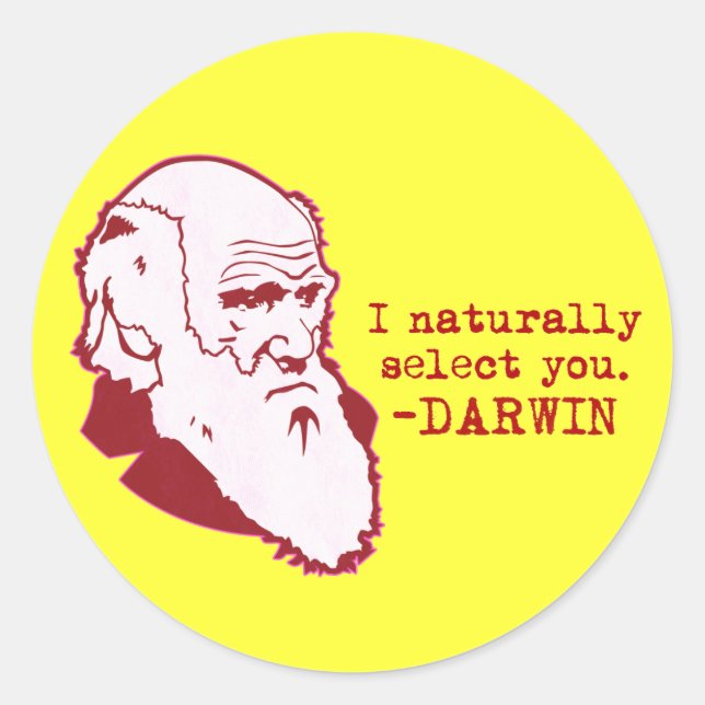 Darwin Classic Round Sticker (Front)