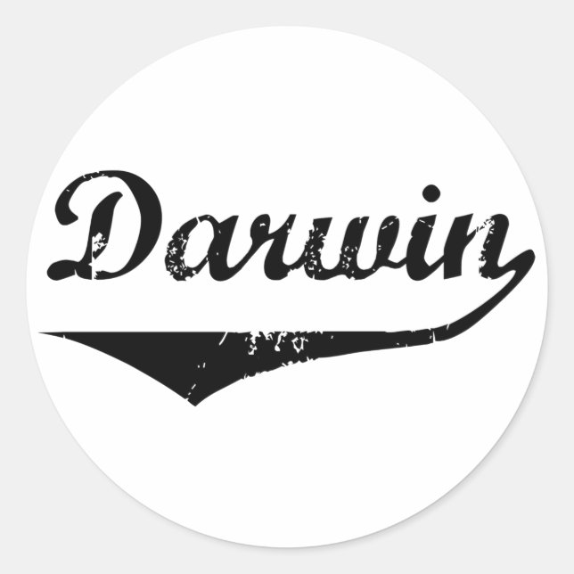Darwin Classic Round Sticker (Front)