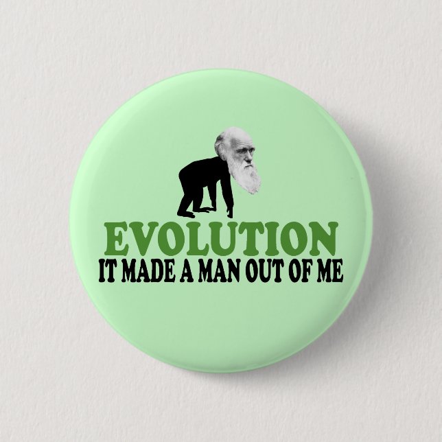 Darwin evolution 2 inch round button (Front)