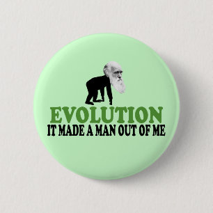 Darwin evolution 2 inch round button