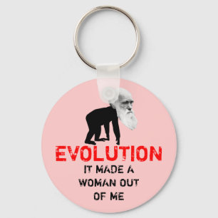 Darwin evolution keychain