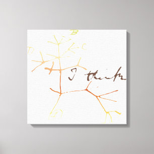Darwin, I think tree of life Canvas Print