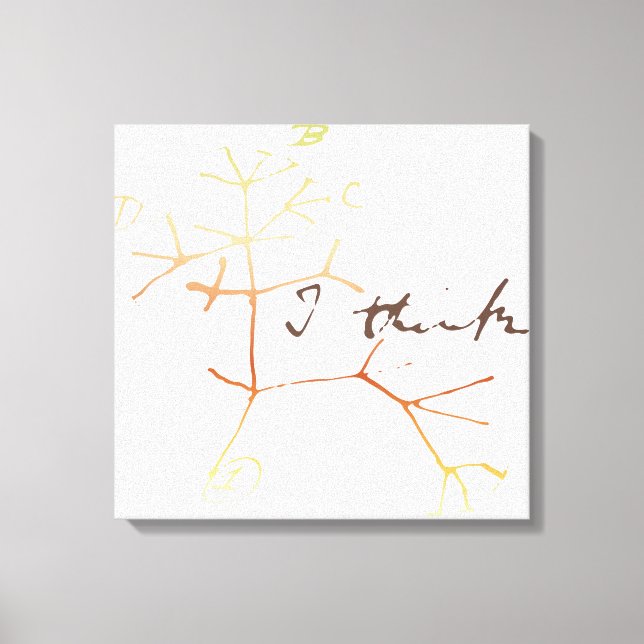 Darwin, I think tree of life Canvas Print (Front)