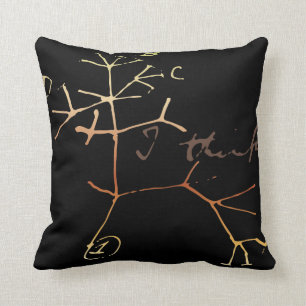 Darwin, I think tree of life Throw Pillow