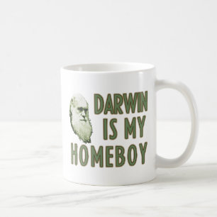 Darwin is my homeboy coffee mug