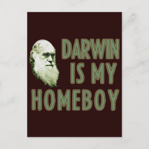 Darwin is my Homeboy Postcard