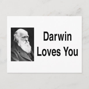 Darwin Loves You 2 Postcard