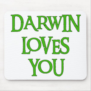 Darwin Loves You Mouse Pad