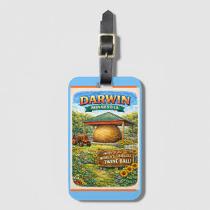 Darwin, MN Minnesota Ball of Twine Luggage Tag