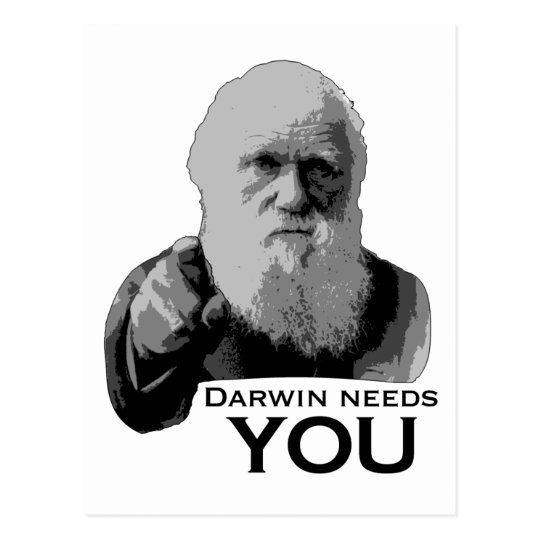 Darwin Needs You! Postcard