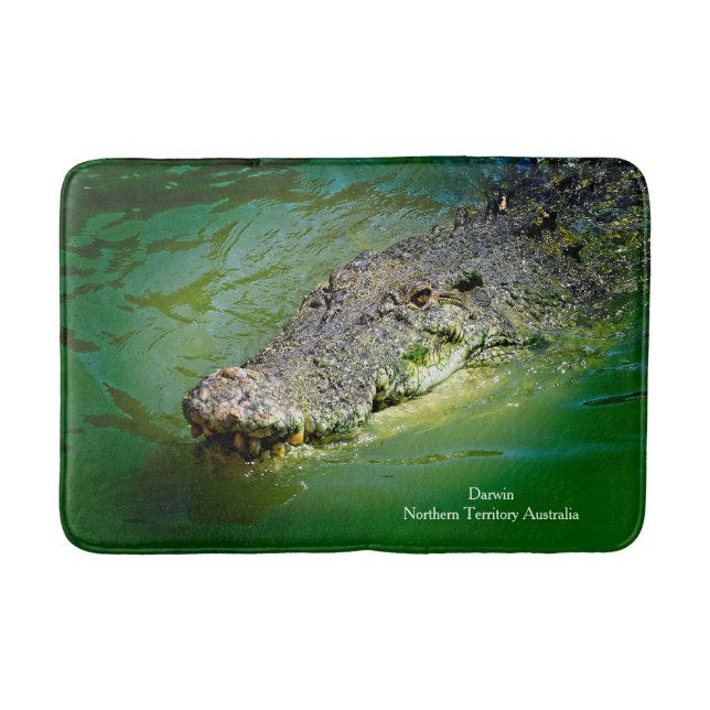 Darwin Northern Territory - Crocodile Bath Mat (Front)