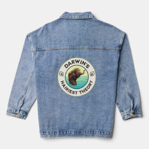Darwin’s Hairiest Theory Cute Woolly Mammoth  Denim Jacket
