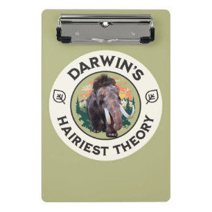 Darwin’s Hairiest Theory Woolly Mammoth Mini Clipboard