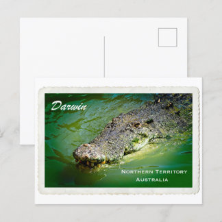 Darwin Territoire du Nord - Carte postale de croco
