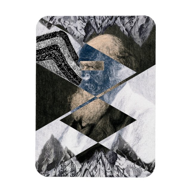 Darwin Was a Geologist Flexible Photo Magnet (Vertical)