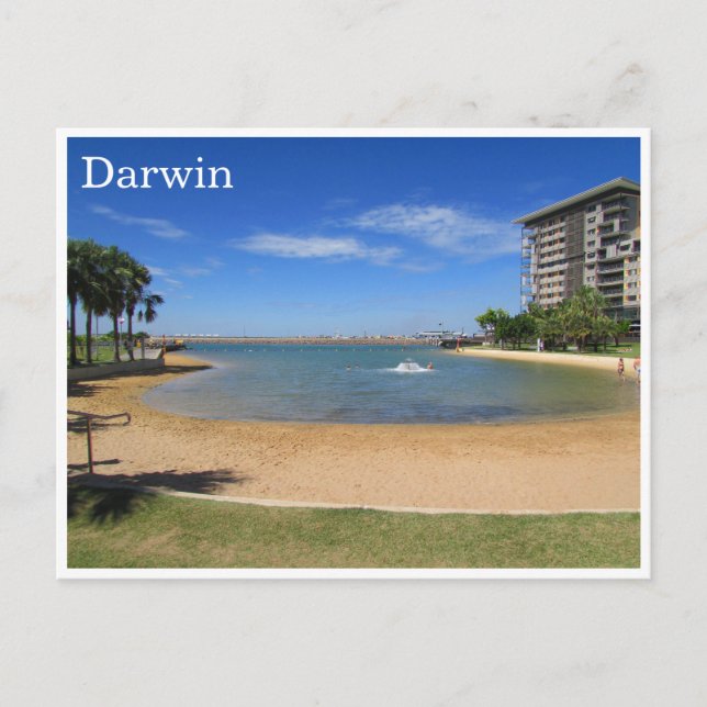 darwin waterfront beach postcard (Front)