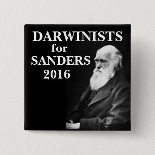 Darwinists for Sanders 2 Inch Square Button