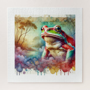 Darwins Frog 040924AREF131 - Watercolor Jigsaw Puzzle