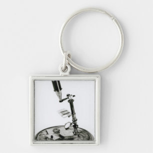 Darwin's microscope keychain