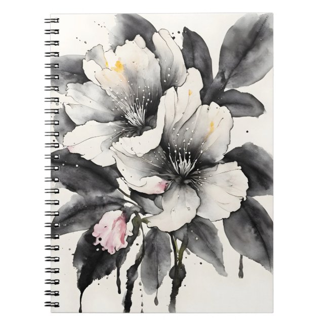 Darwin's Slipper - Watercolor flowers Notebook (Front)