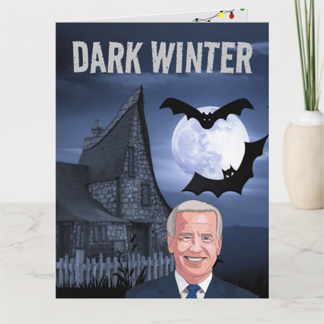 DARY WINTER FUNNY JOE BIDEN CHRISTMAS GRANDE CARTE (Devant)