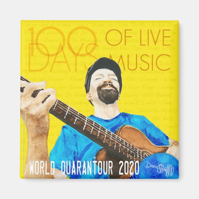 Daryl Shawn 100 Jours Quarantour Magnet (Devant)