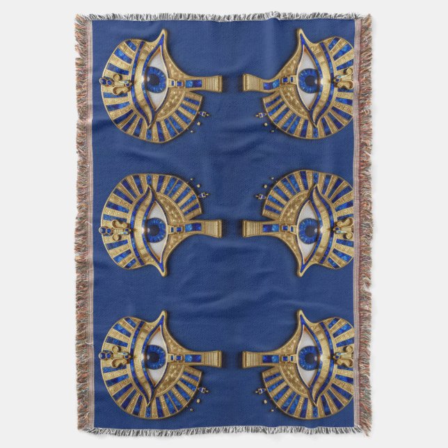 Das Ägyptische Auge´8 Throw Blanket (Front Vertical)