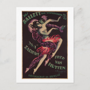 Das Ballett (The Ballet), Josef Fenneker Postcard