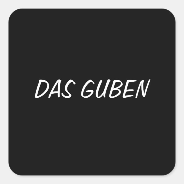 Das Guben Square Sticker (Front)