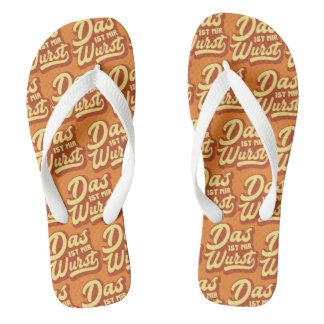 Das Ist Mir Wurst, Funny German Saying Flip Flops