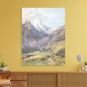 Das Mölltal mit dem Großglockner – Carl Lafite Canvas Print