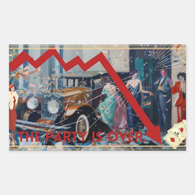 Das Party ist vorbei. Sticker (Front)