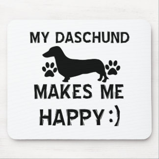 Daschund dog designs mouse pad