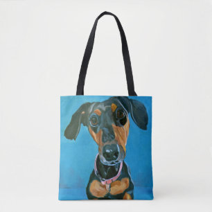Daschund Dog Tote Bag