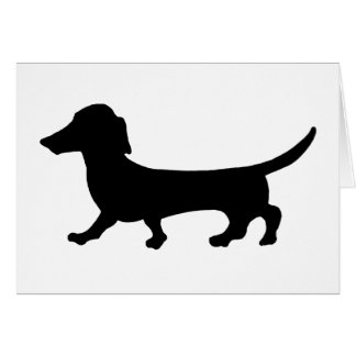 Daschund Greating Card