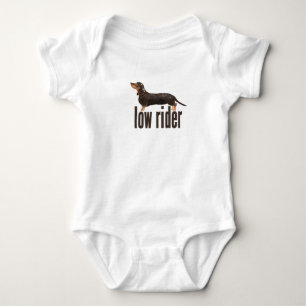 Daschund Sausage Dog Baby Bodysuit