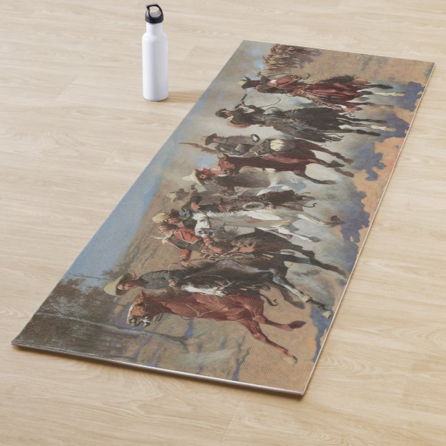 Dash for Timber by Frederic Remington Yoga Mat (In Situ)