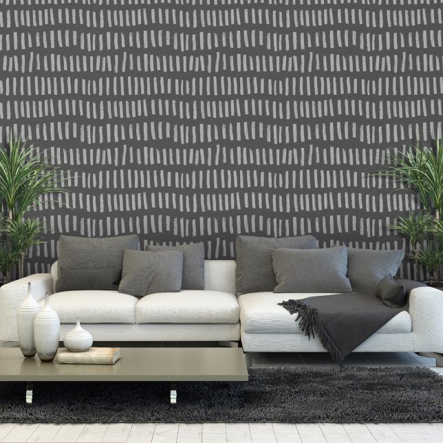 Dash Lines Vertical Grey Wallpaper (Creator Uploaded)