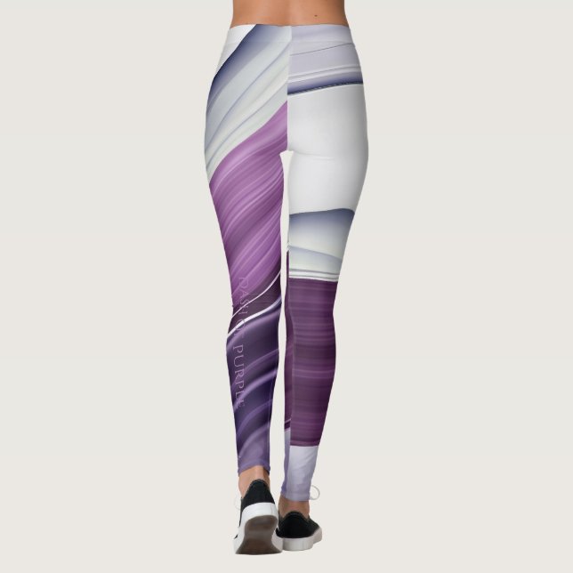 Dash Of Purple All-Over-Print Leggings (Back)