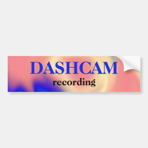 Dashcam Bumper Sticker
