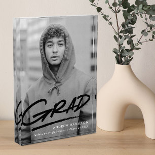 Dashed Black Graduation Photo Block