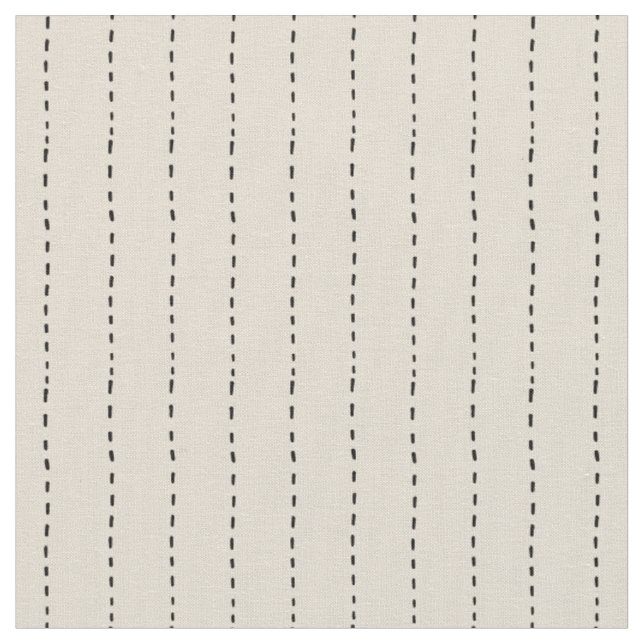 Dashed Lines on Beige Fabric (Close Up)