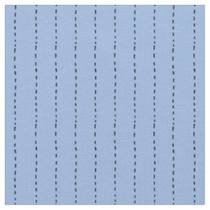 Dashed Lines on Light Blue Fabric