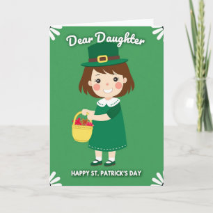 Dashed Trim St Patricks Day Card