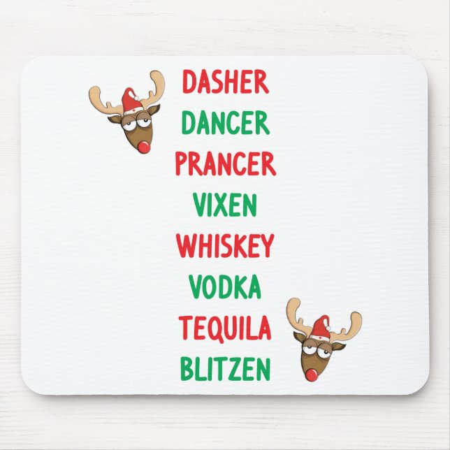 Dasher Dancer Mouse Pad (Front)