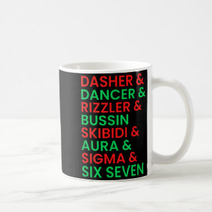Dasher Dancer Prancer &amp; Rizzler 67 Funny Kids  Coffee Mug